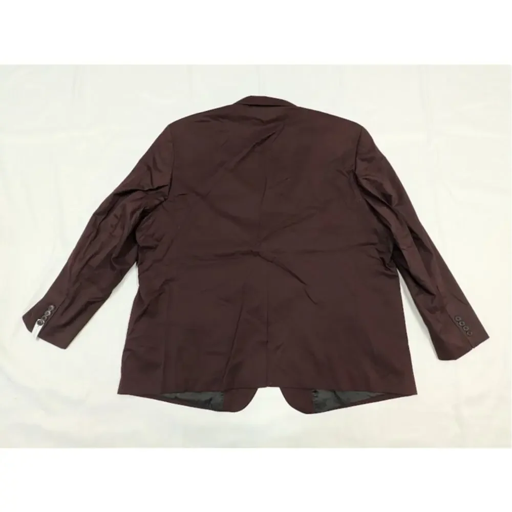 Johnny Bigg Jacket Mens 54 Maroon Sports Blazer NEW